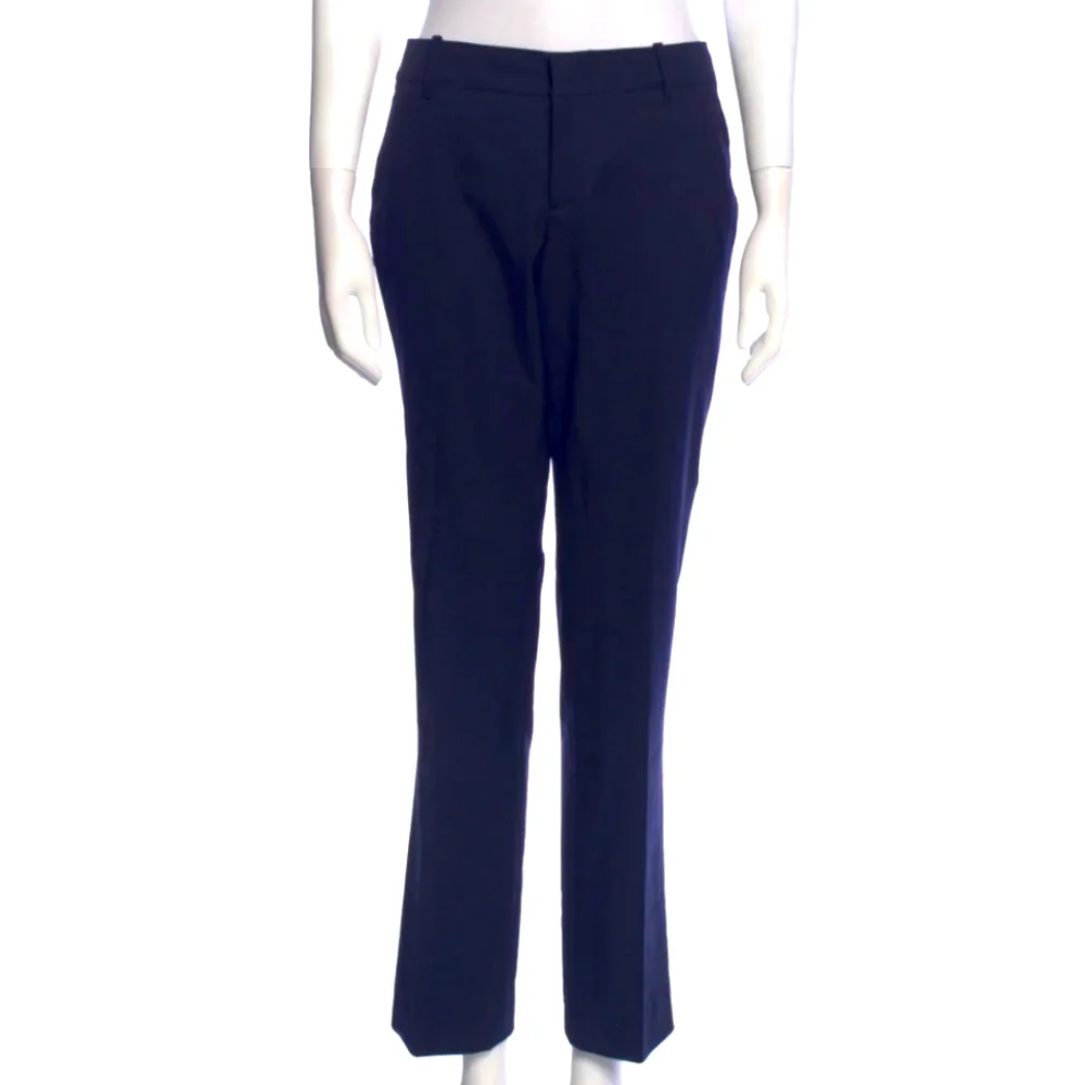 Gucci Italy Wool Dress Pants Sz 6 Navy Blue Classic Fit Preowned Designer - Picture 2 of 4